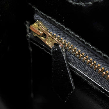 エルメス HERMES ケリー28 外縫い ブラック ボックスカーフ ハンドバッグ ゴールド金具 黒 ショルダーストラップ欠品