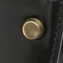 エルメス HERMES ケリー28 外縫い ブラック ボックスカーフ ハンドバッグ ゴールド金具 黒 ショルダーストラップ欠品