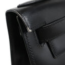 エルメス HERMES ケリー28 外縫い ブラック ボックスカーフ ハンドバッグ ゴールド金具 黒 ショルダーストラップ欠品