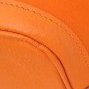 エルメス HERMES ガーデンパーティーTPM 30 フーオレンジ トワルオフィシエ ヴァッシュカントリー ハンドバッグ シルバー金具 オレンジ