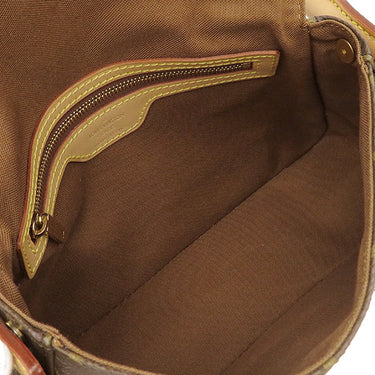 ルイヴィトン LOUIS VUITTON ミニ ルーピング M51147 モノグラム モノグラムキャンバス ハンドバッグ ゴールド金具 茶 ワンショルダーバッグ