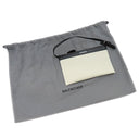 バレンシアガ BALENCIAGA ネイビーカバス S 339933 ナチュラル×ブラック キャンバス レザー トートバッグ シルバー金具 アイボリー 黒