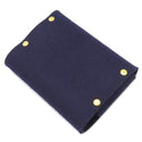 エルメス HERMES エテュイカルトGM トランプケース ネイビー フェルト ポーチ ゴールド金具 紺 Hロゴ パンチング マルチケース