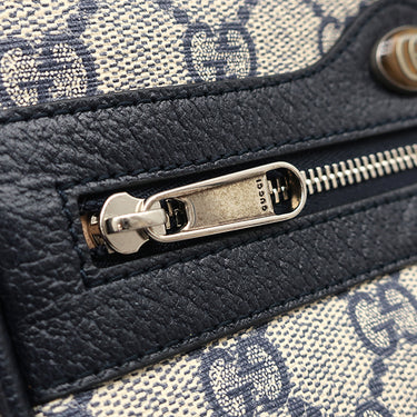 グッチ GUCCI GGスプリーム オフィディア ミニ バッグ 517350 ネイビー GGスプリームキャンバス ショルダーバッグ シルバー金具 紺