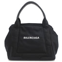 バレンシアガ BALENCIAGA NAVY CABAS S 339933 1090 Q 002123 ブラック×オレンジ ナイロン カーフ トートバッグ ガンメタル金具 ネイビーカバ 黒 オレンジ