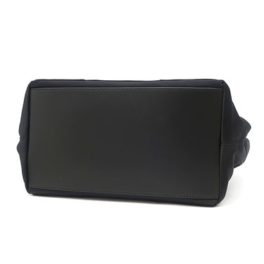 バレンシアガ BALENCIAGA NAVY CABAS S 339933 1090 Q 002123 ブラック×オレンジ ナイロン カーフ トートバッグ ガンメタル金具 ネイビーカバ 黒 オレンジ