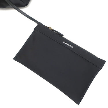 バレンシアガ BALENCIAGA NAVY CABAS S 339933 1090 Q 002123 ブラック×オレンジ ナイロン カーフ トートバッグ ガンメタル金具 ネイビーカバ 黒 オレンジ