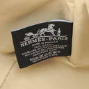 エルメス HERMES ボリードポーチ MM レイユール ロカバール アイボリー×エトゥープ×ブルーアズール コットン ポーチ シルバー金具 オフホワイト グレージュ ネイビー