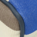 エルメス HERMES ボリードポーチ MM レイユール ロカバール アイボリー×エトゥープ×ブルーアズール コットン ポーチ シルバー金具 オフホワイト グレージュ ネイビー