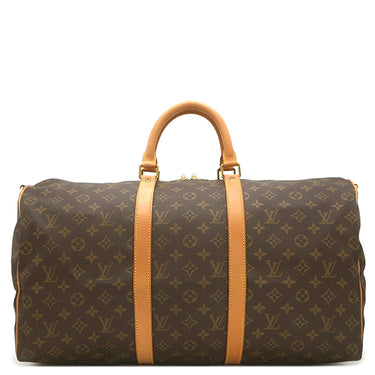 ルイヴィトン LOUIS VUITTON キーポル バンドリエール50 M41416 モノグラム モノグラムキャンバス ボストンバッグ ゴールド金具 茶 鍵・パドロック欠品