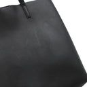 サンローラン SAINT LAURENT ノースサウス ショッピングバッグ 600306 ブラック カーフ ポリウレタン トートバッグ ゴールド金具 黒