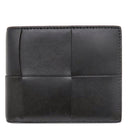 ボッテガヴェネタ BOTTEGA VENETA カセット コインパース付き 749455VBWD28803 ブラック カーフ 二つ折り財布 黒 緑 札入れ コンパクト