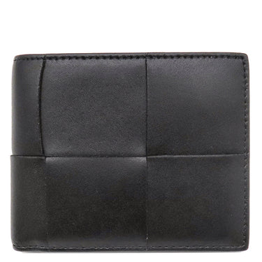 ボッテガヴェネタ BOTTEGA VENETA カセット コインパース付き 749455VBWD28803 ブラック カーフ 二つ折り財布 黒 緑 札入れ コンパクト