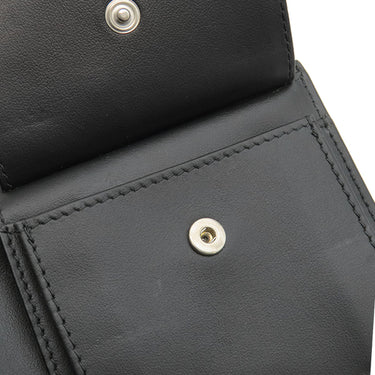 ボッテガヴェネタ BOTTEGA VENETA カセット コインパース付き 749455VBWD28803 ブラック カーフ 二つ折り財布 黒 緑 札入れ コンパクト