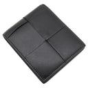 ボッテガヴェネタ BOTTEGA VENETA カセット コインパース付き 749455VBWD28803 ブラック カーフ 二つ折り財布 黒 緑 札入れ コンパクト