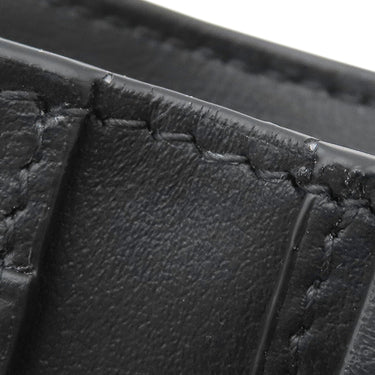 ボッテガヴェネタ BOTTEGA VENETA カセット コインパース付き 749455VBWD28803 ブラック カーフ 二つ折り財布 黒 緑 札入れ コンパクト