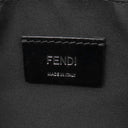 フェンディ FENDI ダイアゴナル フェンディ キャム 7M0286 ブラック×グレー×イエロー PVCコーティングキャンバス レザー ショルダーバッグ シルバー金具 黒 ズッカ柄