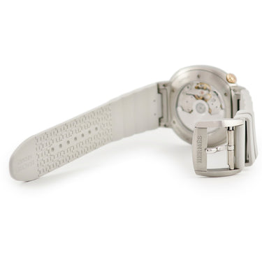 腕時計 エルメス HERMES エルメスカット GM 36mm SD1.520 自動巻き メンズ レディース K18PG×SS コンビ アラビア シルバー