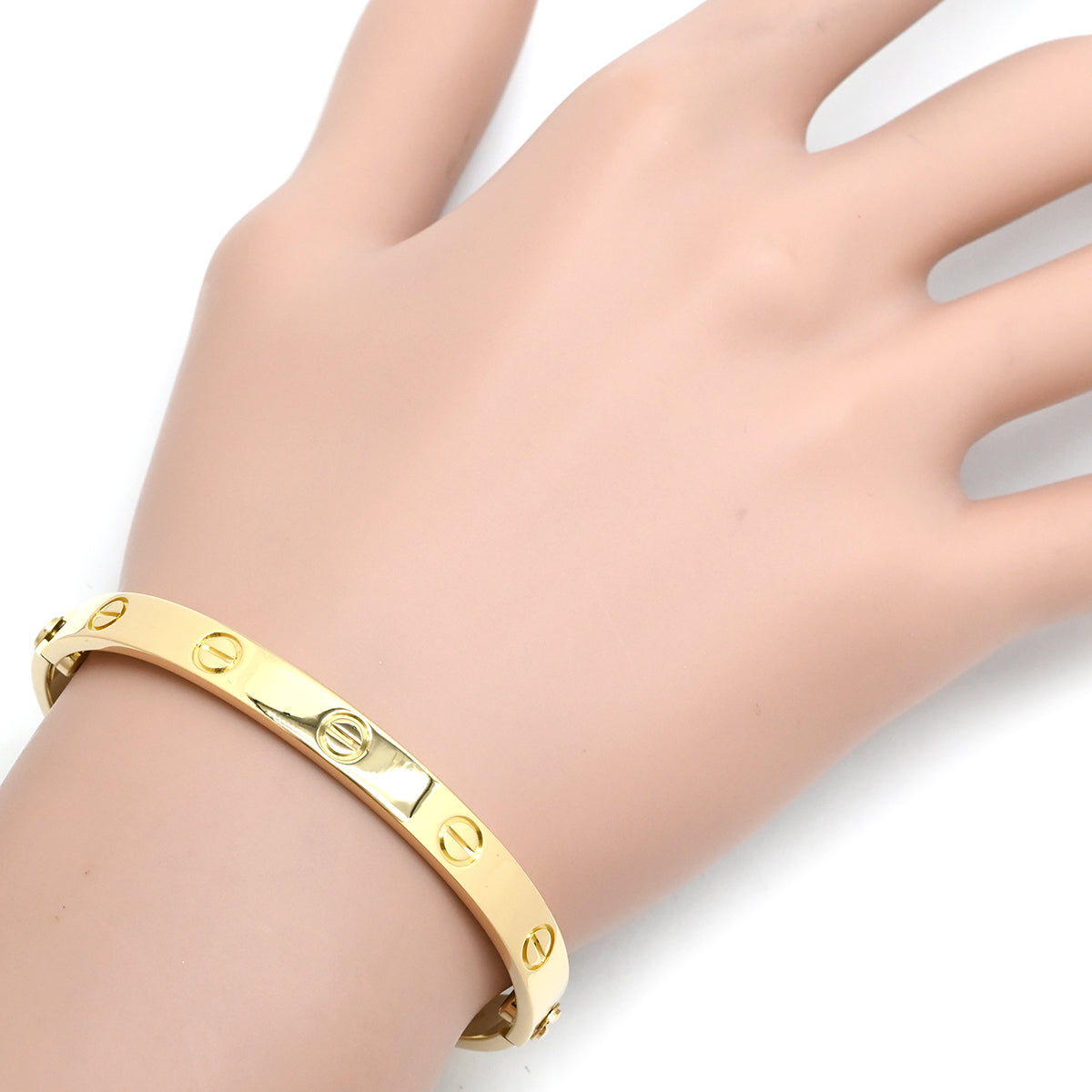 カルティエ　ラブ　ブレスレット　k18 イエローゴールド　クラシックモデル　16 カルティエ Cartier LOVE ラブブレス 旧型 イエローゴールド #16