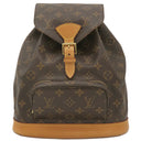 ルイヴィトン LOUIS VUITTON モンスリ MM M51136 モノグラム モノグラムキャンバス リュック・デイパック ゴールド金具 茶 バッグパック