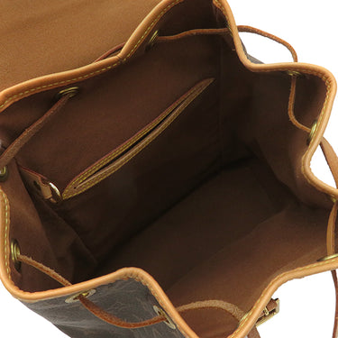 ルイヴィトン LOUIS VUITTON モンスリ MM M51136 モノグラム モノグラムキャンバス リュック・デイパック ゴールド金具 茶 バッグパック
