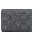 ルイヴィトン LOUIS VUITTON アンヴェロップ カルト ドゥ ヴィジット N63338 ダミエグラフィット ダミエグラフィットキャンバス カードケース シルバー金具 黒