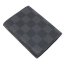 ルイヴィトン LOUIS VUITTON アンヴェロップ カルト ドゥ ヴィジット N63338 ダミエグラフィット ダミエグラフィットキャンバス カードケース シルバー金具 黒