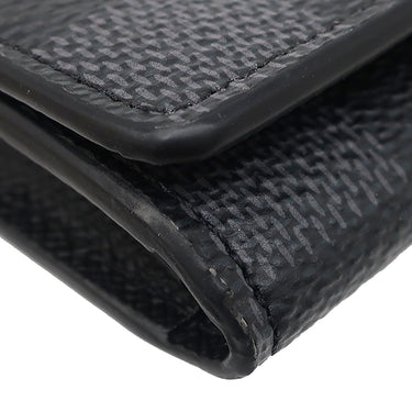 ルイヴィトン LOUIS VUITTON アンヴェロップ カルト ドゥ ヴィジット N63338 ダミエグラフィット ダミエグラフィットキャンバス カードケース シルバー金具 黒
