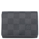 ルイヴィトン LOUIS VUITTON アンヴェロップ カルト ドゥ ヴィジット N63338 ダミエグラフィット ダミエグラフィットキャンバス カードケース シルバー金具 黒