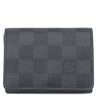 ルイヴィトン LOUIS VUITTON アンヴェロップ カルト ドゥ ヴィジット N63338 ダミエグラフィット ダミエグラフィットキャンバス カードケース シルバー金具 黒