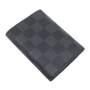 ルイヴィトン LOUIS VUITTON アンヴェロップ カルト ドゥ ヴィジット N63338 ダミエグラフィット ダミエグラフィットキャンバス カードケース シルバー金具 黒