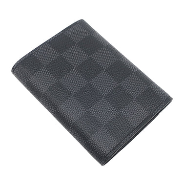 ルイヴィトン LOUIS VUITTON アンヴェロップ カルト ドゥ ヴィジット N63338 ダミエグラフィット ダミエグラフィットキャンバス カードケース シルバー金具 黒