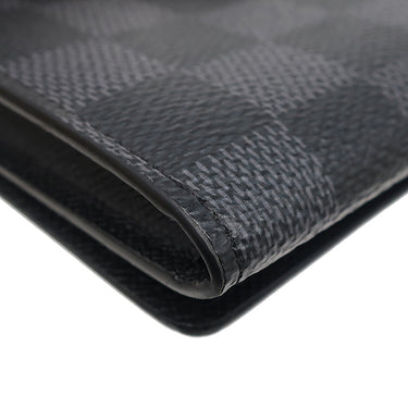 ルイヴィトン LOUIS VUITTON アンヴェロップ カルト ドゥ ヴィジット N63338 ダミエグラフィット ダミエグラフィットキャンバス カードケース シルバー金具 黒