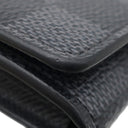 ルイヴィトン LOUIS VUITTON アンヴェロップ カルト ドゥ ヴィジット N63338 ダミエグラフィット ダミエグラフィットキャンバス カードケース シルバー金具 黒