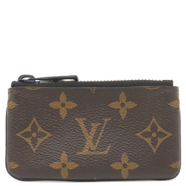 ルイヴィトン LOUIS VUITTON ポシェット クレ M44487 モノグラムソーラーレイ モノグラムキャンバス コインケース ブラック金具 茶 オレンジ チェーンフック付き 小銭入れ