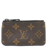 ルイヴィトン LOUIS VUITTON ポシェット クレ M44487 モノグラムソーラーレイ モノグラムキャンバス コインケース ブラック金具 茶 オレンジ チェーンフック付き 小銭入れ