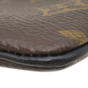 ルイヴィトン LOUIS VUITTON ポシェット クレ M44487 モノグラムソーラーレイ モノグラムキャンバス コインケース ブラック金具 茶 オレンジ チェーンフック付き 小銭入れ