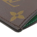 ルイヴィトン LOUIS VUITTON コインカード ホルダー Ｍ81627 グリーン モノグラムマカサー コインケース シルバー金具 黒 緑 フラグメントケース