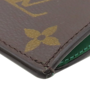 ルイヴィトン LOUIS VUITTON コインカード ホルダー Ｍ81627 グリーン モノグラムマカサー コインケース シルバー金具 黒 緑 フラグメントケース