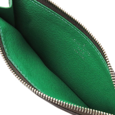 ルイヴィトン LOUIS VUITTON コインカード ホルダー Ｍ81627 グリーン モノグラムマカサー コインケース シルバー金具 黒 緑 フラグメントケース