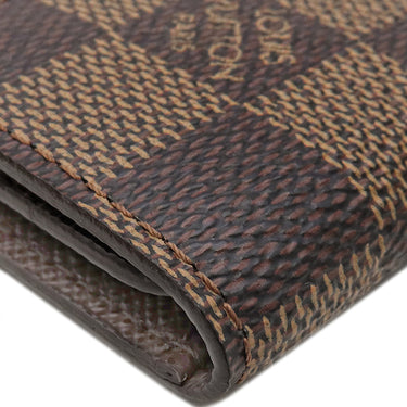 ルイヴィトン LOUIS VUITTON ミュルティクレ4 N62631 ダミエエベヌ ダミエキャンバス キーケース ゴールド金具 茶 ブラウン