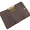 ルイヴィトン LOUIS VUITTON ミュルティクレ4 N62631 ダミエエベヌ ダミエキャンバス キーケース ゴールド金具 茶 ブラウン