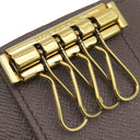 ルイヴィトン LOUIS VUITTON ミュルティクレ4 N62631 ダミエエベヌ ダミエキャンバス キーケース ゴールド金具 茶 ブラウン
