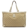 グッチ GUCCI アビー 141472 ベージュ×ゴールド GGキャンバス レザー トートバッグ ゴールド金具 ハンドバッグ