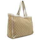 グッチ GUCCI アビー 141472 ベージュ×ゴールド GGキャンバス レザー トートバッグ ゴールド金具 ハンドバッグ