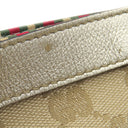 グッチ GUCCI アビー 141472 ベージュ×ゴールド GGキャンバス レザー トートバッグ ゴールド金具 ハンドバッグ