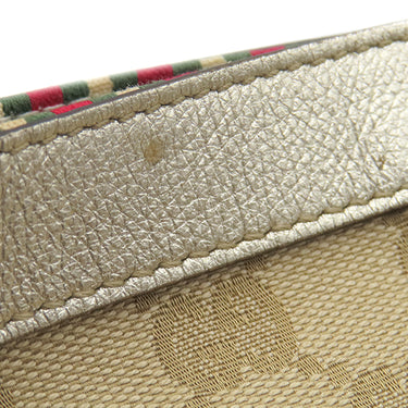 グッチ GUCCI アビー 141472 ベージュ×ゴールド GGキャンバス レザー トートバッグ ゴールド金具 ハンドバッグ