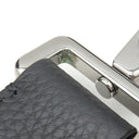 クリスチャン・ディオール Christian Dior オブリーク ケニー シャーフ ネイビー×ベージュ レザー ジャガード ショルダーバッグ シルバー金具 黒 オブリークジャガード