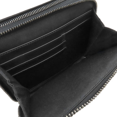 クリスチャン・ディオール Christian Dior オブリーク ケニー シャーフ ネイビー×ベージュ レザー ジャガード ショルダーバッグ シルバー金具 黒 オブリークジャガード