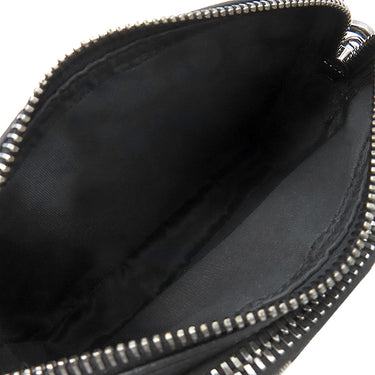 クリスチャン・ディオール Christian Dior オブリーク ケニー シャーフ ネイビー×ベージュ レザー ジャガード ショルダーバッグ シルバー金具 黒 オブリークジャガード